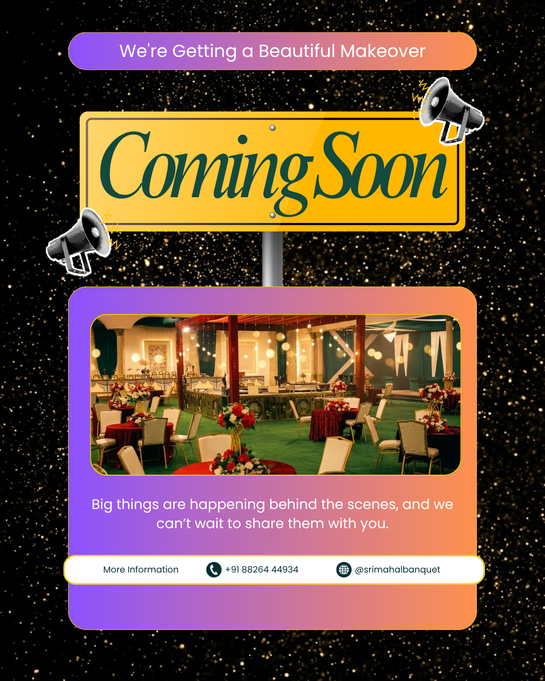 Renovation announcement